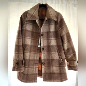 NWT Oversized Plaid Coat